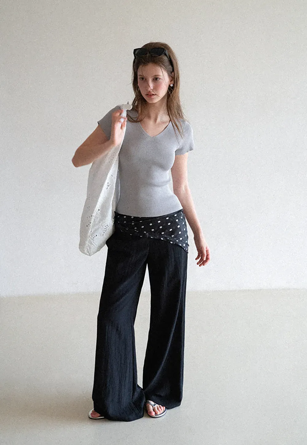 Wide Leg Flowy Casual Pants
