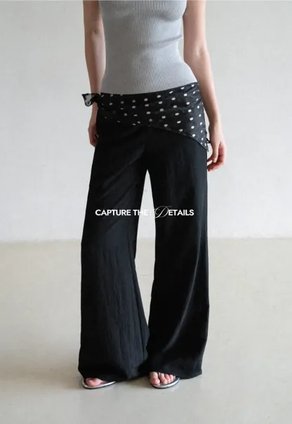 Wide Leg Flowy Casual Pants
