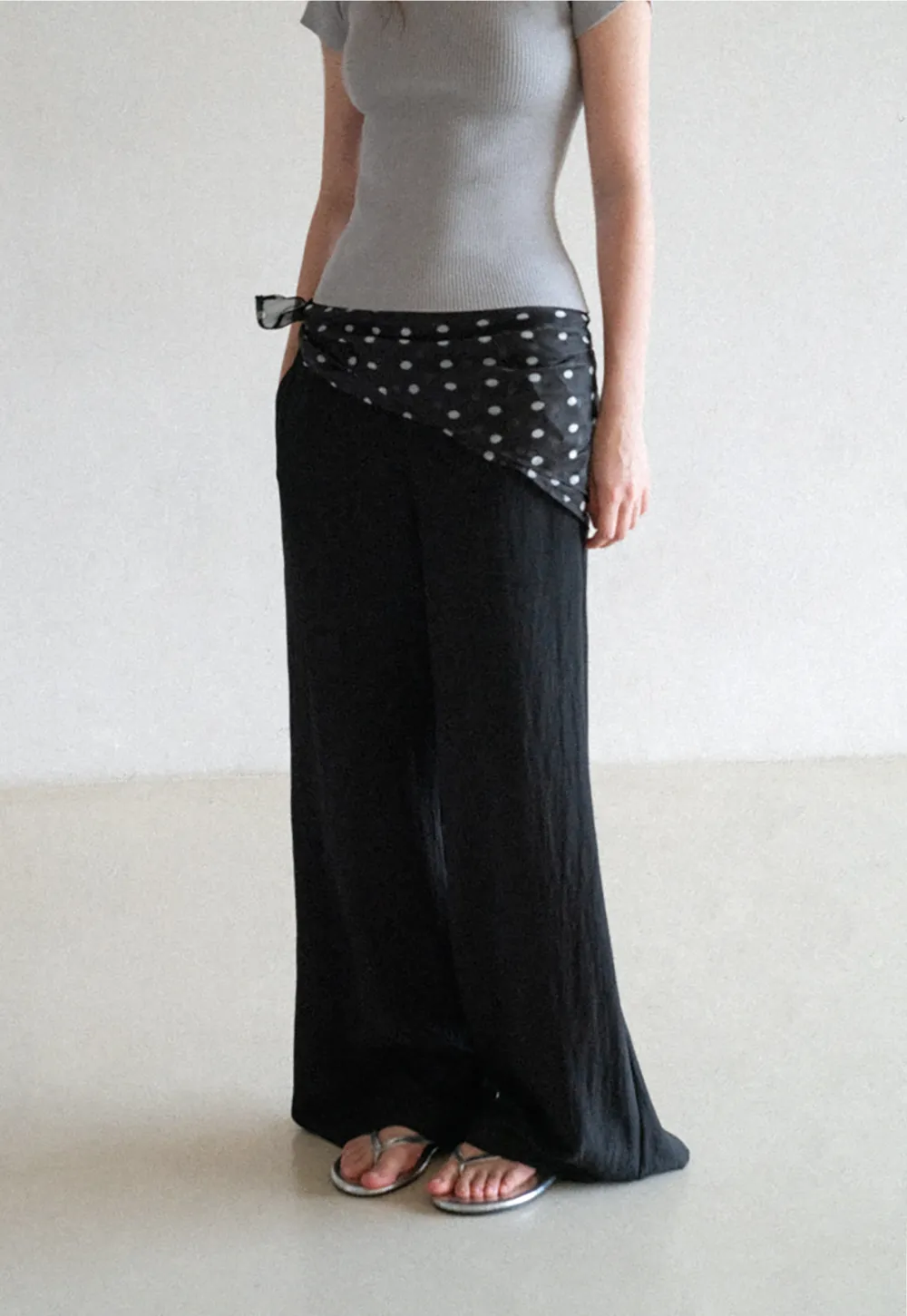 Wide Leg Flowy Casual Pants