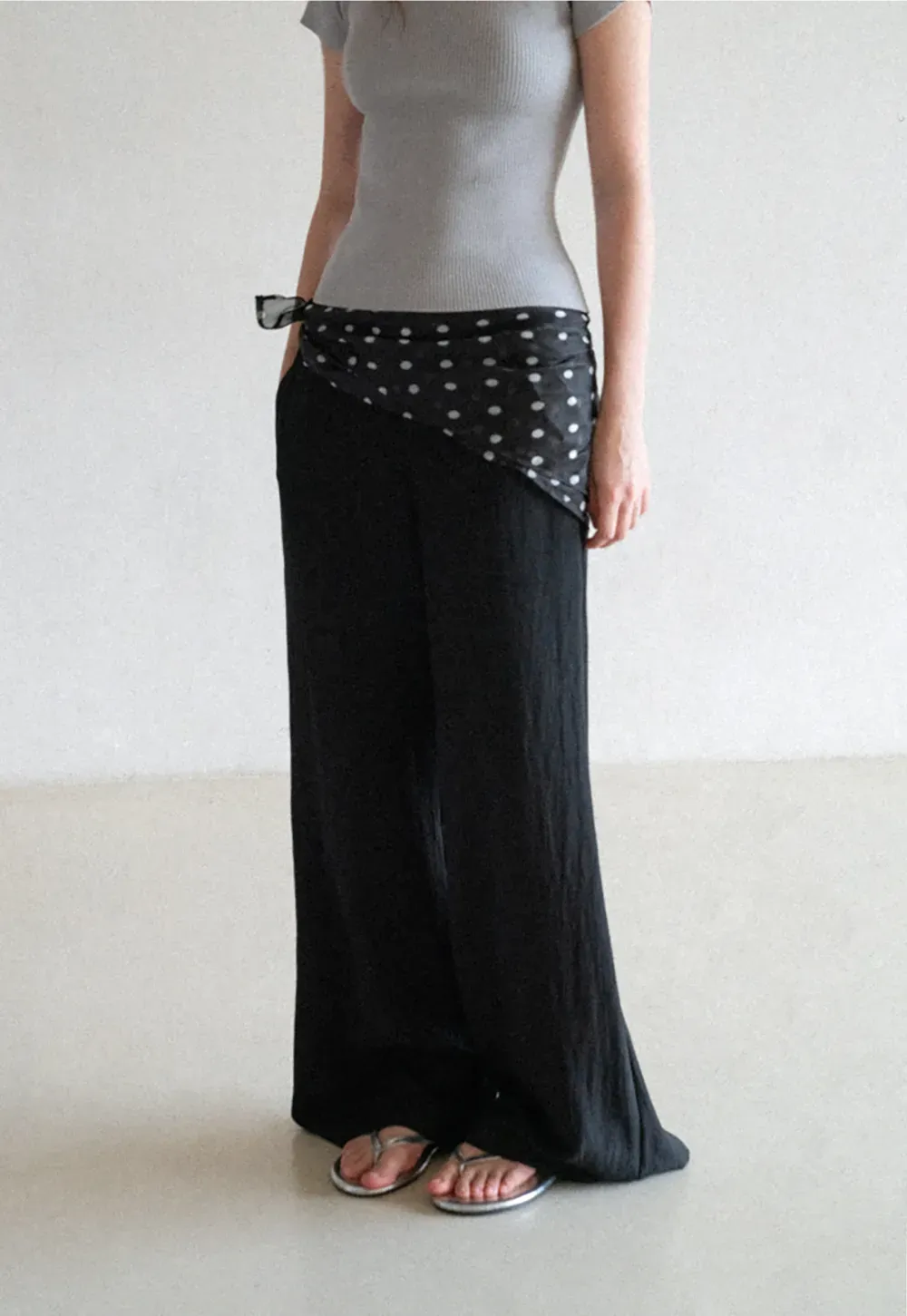 Wide Leg Flowy Casual Pants