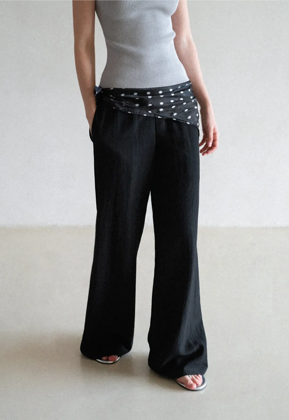 Wide Leg Flowy Casual Pants