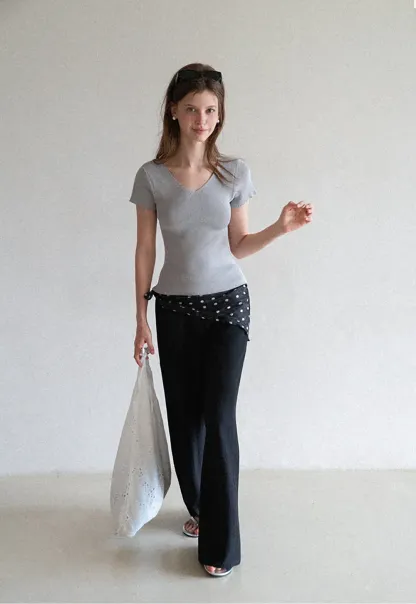 Wide Leg Flowy Casual Pants