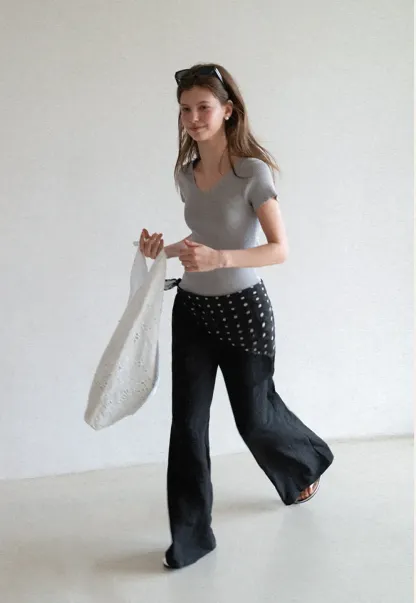 Wide Leg Flowy Casual Pants