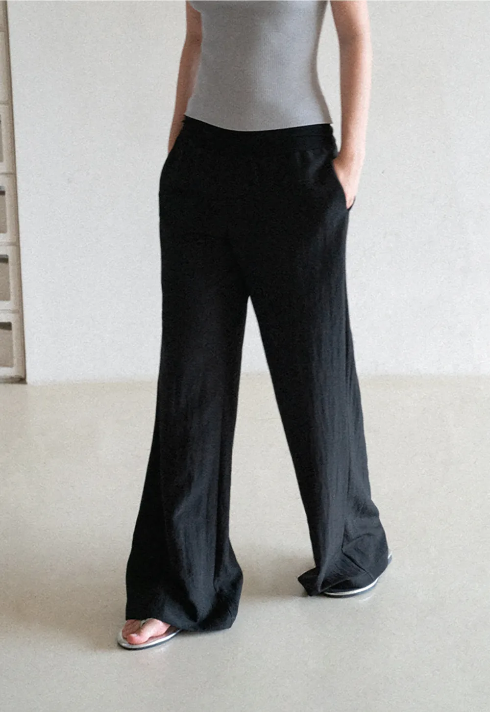 Wide Leg Flowy Casual Pants