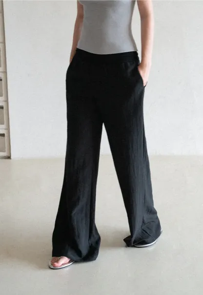 Wide Leg Flowy Casual Pants