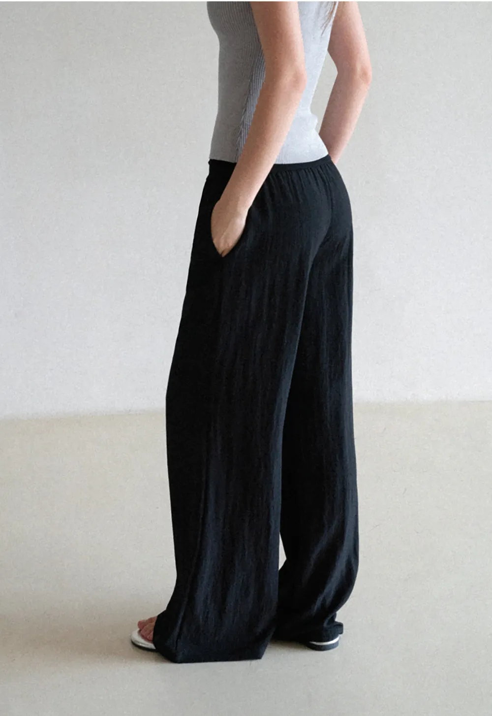 Wide Leg Flowy Casual Pants
