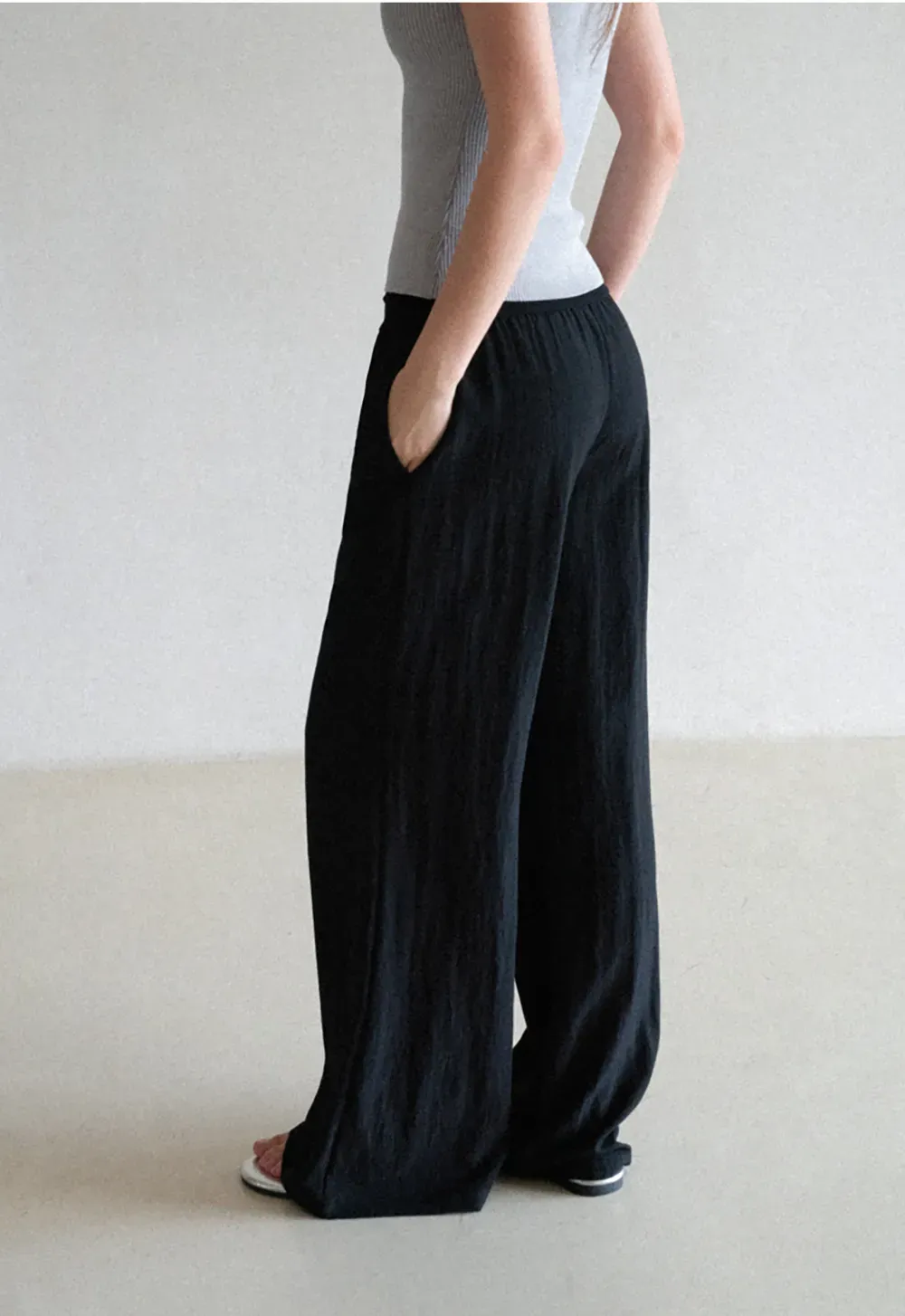 Wide Leg Flowy Casual Pants