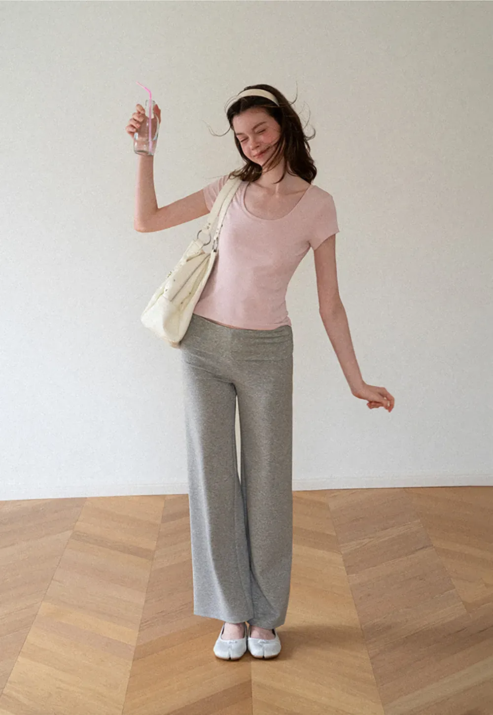 High Waist Wide Leg Relaxed Fit Casual Pants