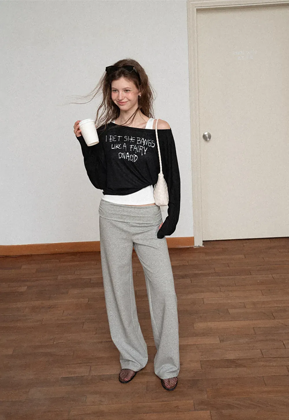 High Waist Wide Leg Relaxed Fit Casual Pants