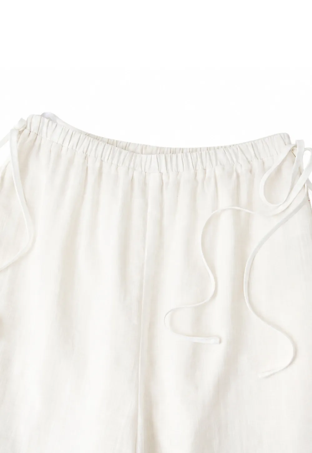 High Waist Drawstring Wide Leg Casual Pants