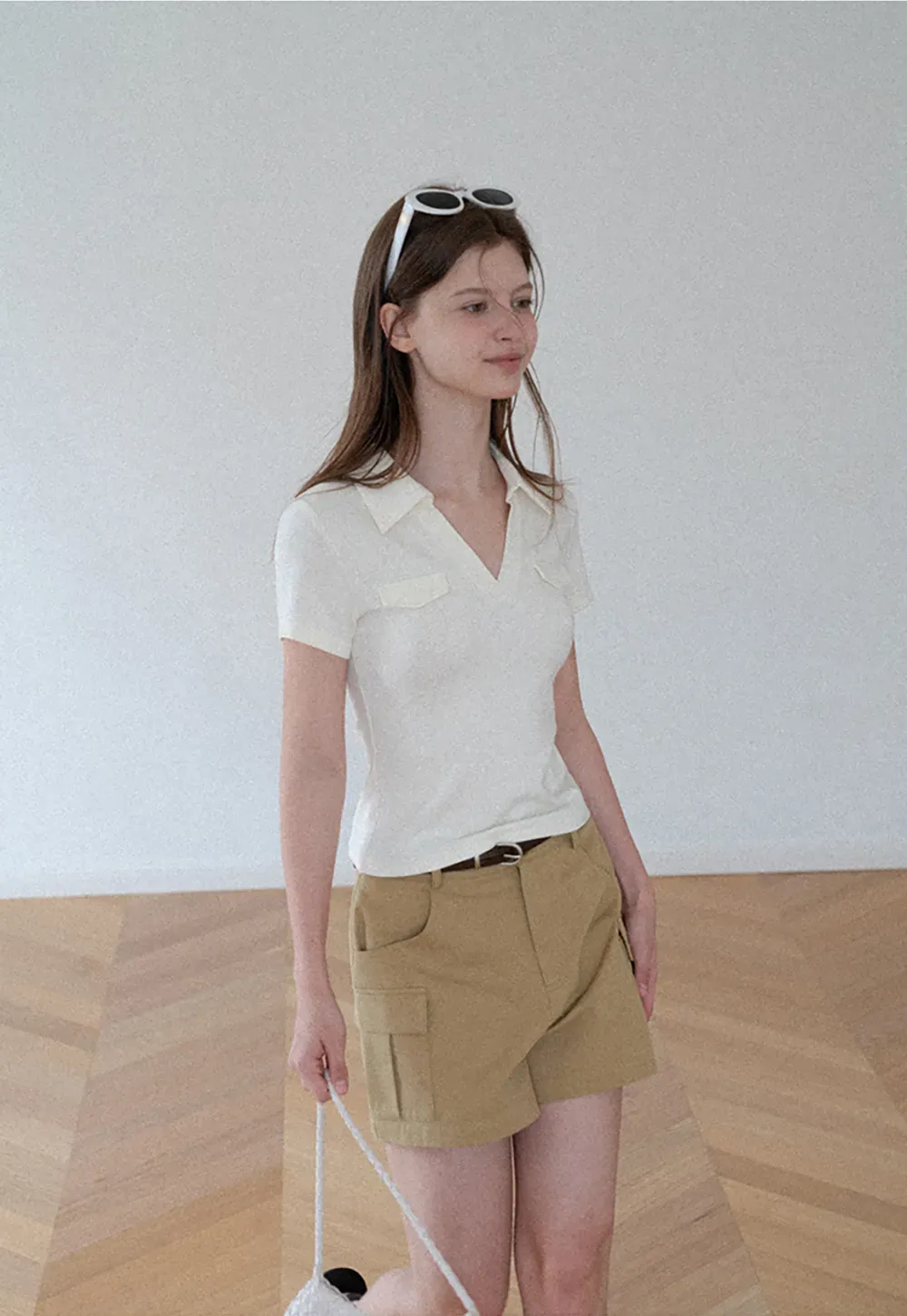 Cargo Pocket High Waist Shorts