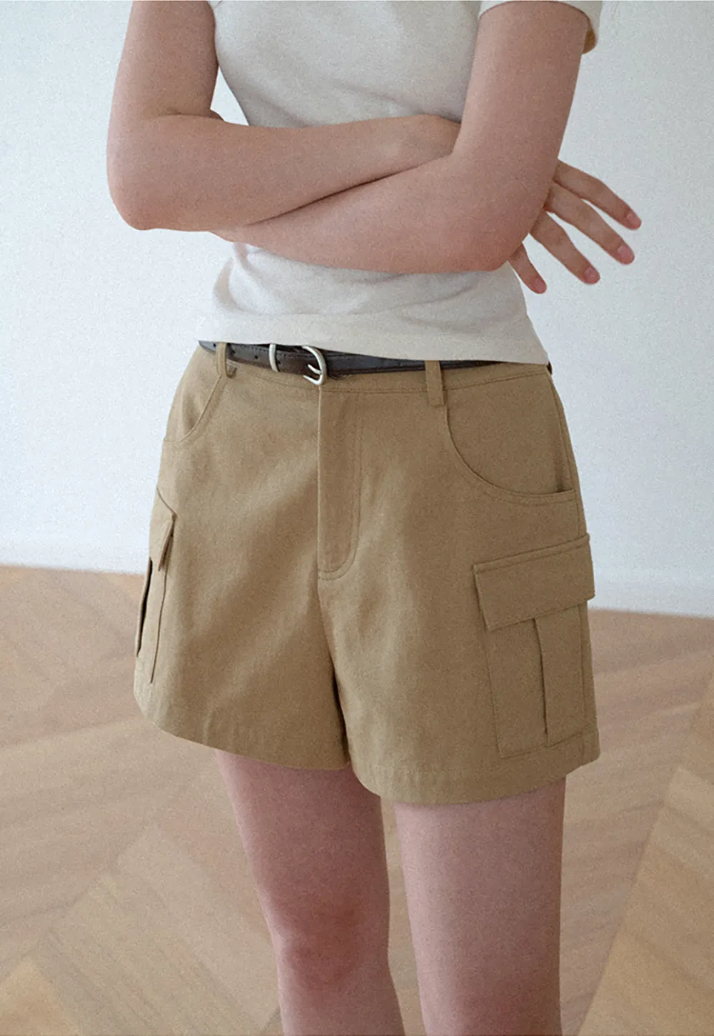 Cargo Pocket High Waist Shorts
