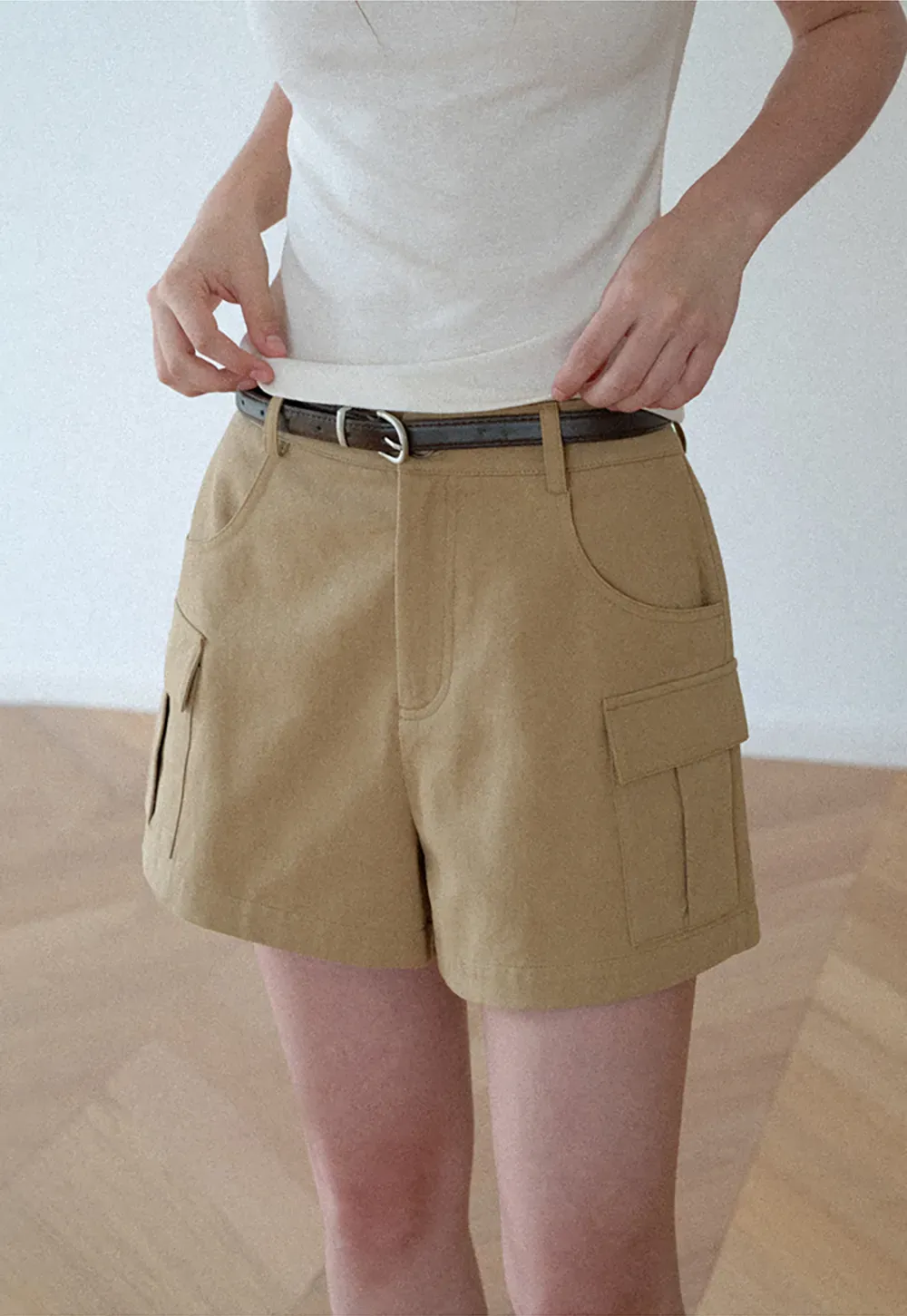Cargo Pocket High Waist Shorts