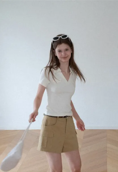 Cargo Pocket High Waist Shorts