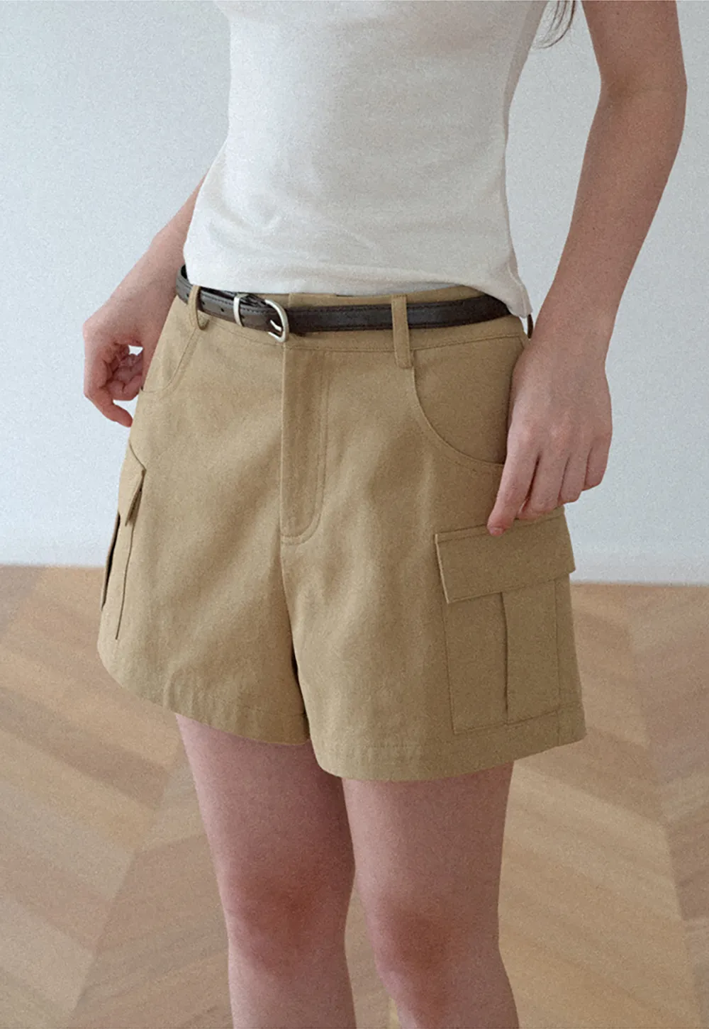 Cargo Pocket High Waist Shorts