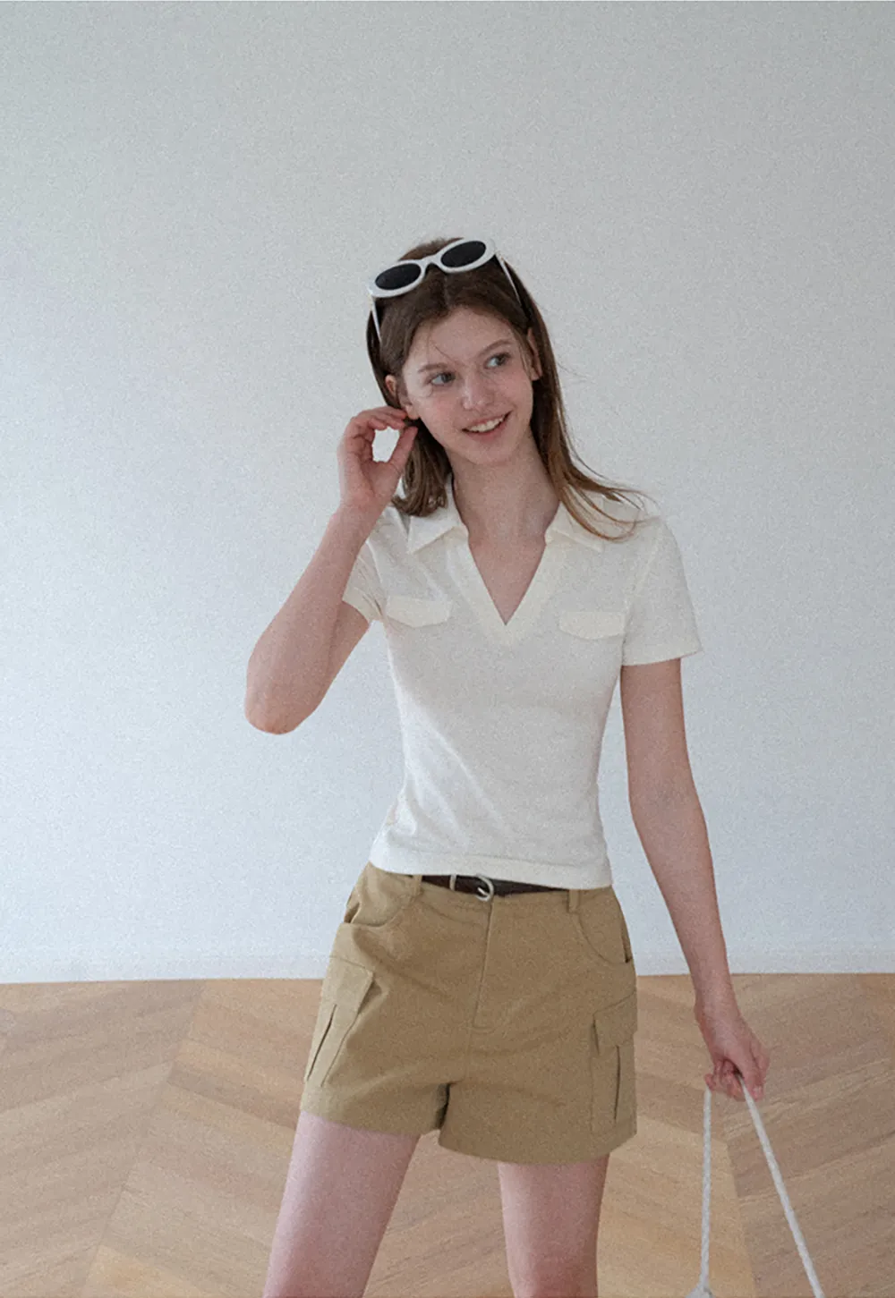 Cargo Pocket High Waist Shorts