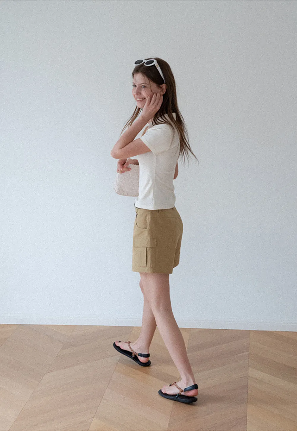 Cargo Pocket High Waist Shorts