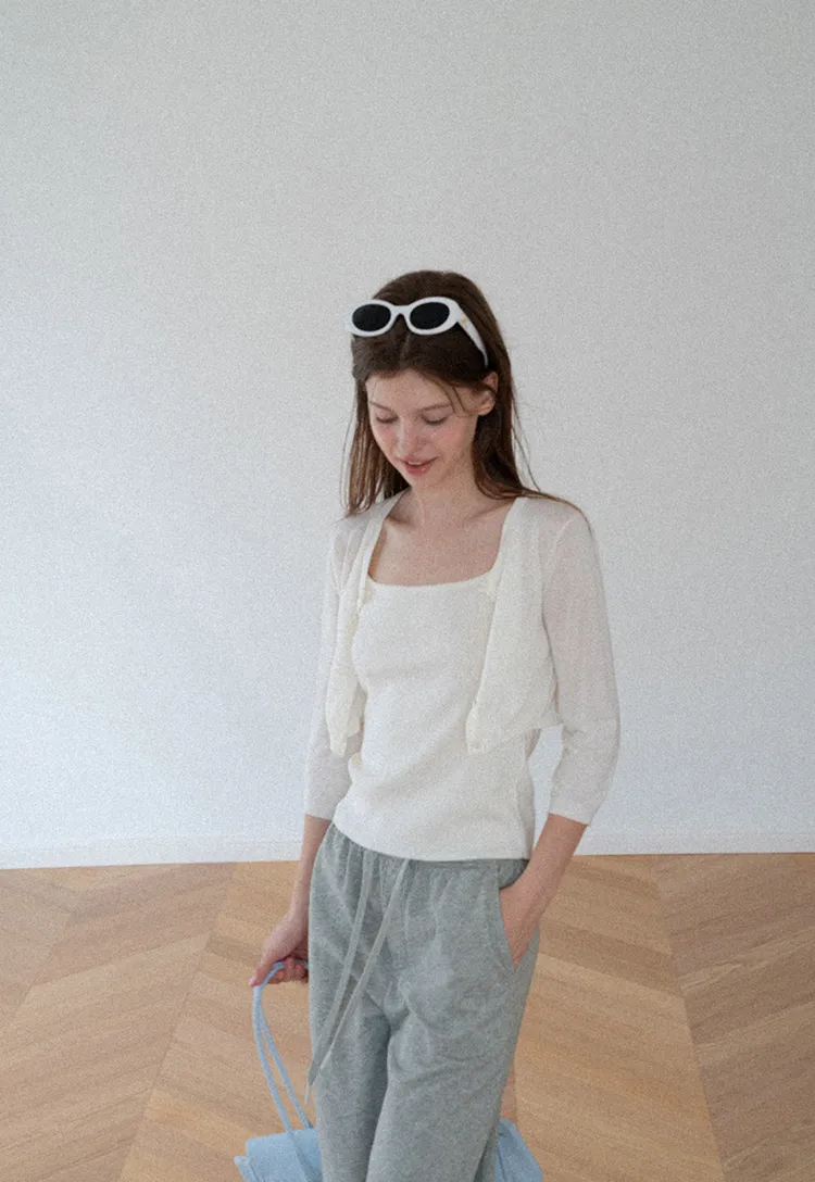 Wide Leg Drawstring Casual Pants