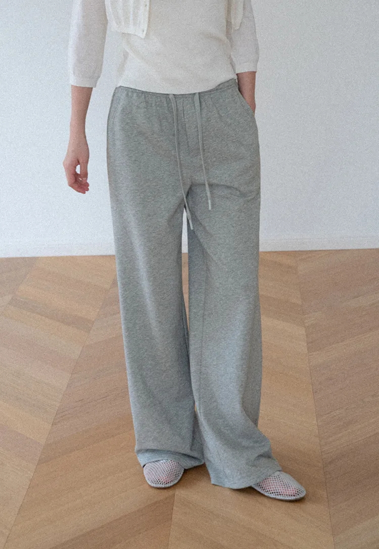 Wide Leg Drawstring Casual Pants