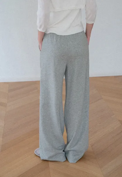 Wide Leg Drawstring Casual Pants