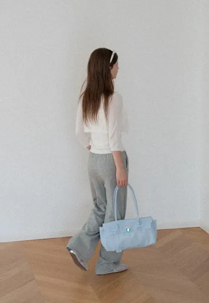 Wide Leg Drawstring Casual Pants