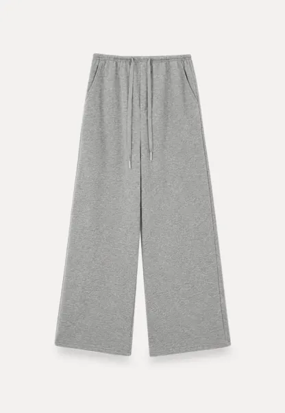 Wide Leg Drawstring Casual Pants