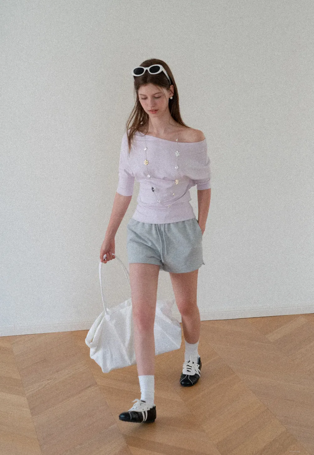 Drawstring Waist Cropped Sweatshorts