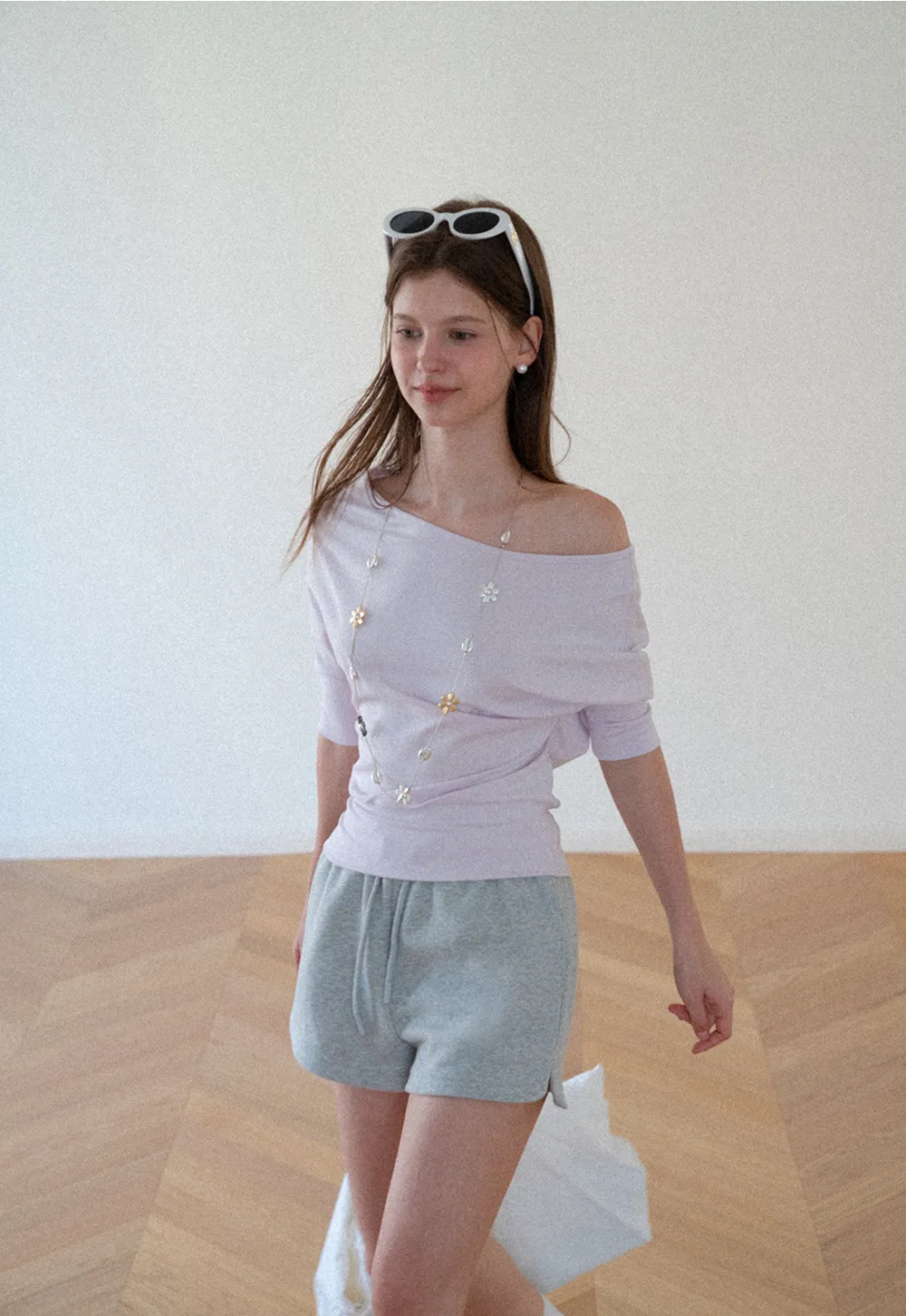 Drawstring Waist Cropped Sweatshorts