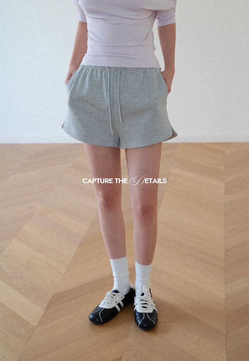 Drawstring Waist Cropped Sweatshorts