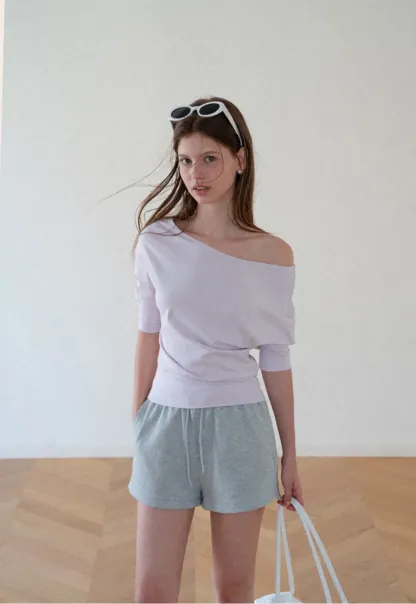 Drawstring Waist Cropped Sweatshorts