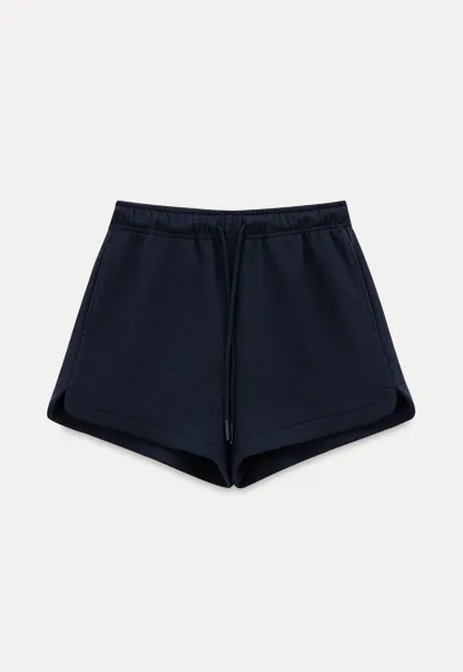 Drawstring Waist Cropped Sweatshorts