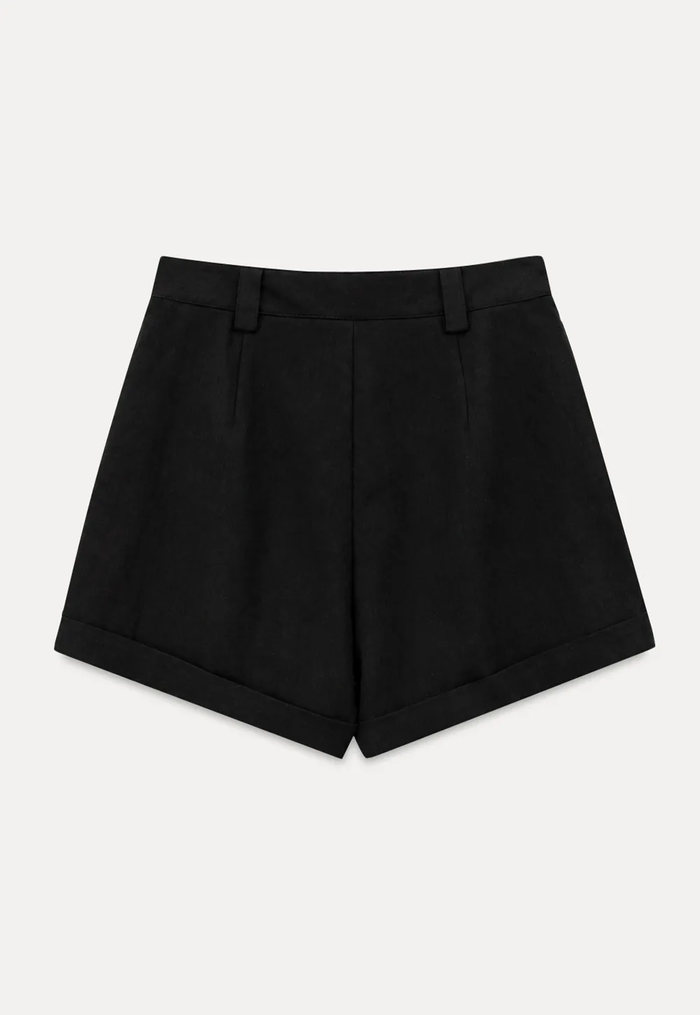High Waist Drawstring Pleated Casual Shorts