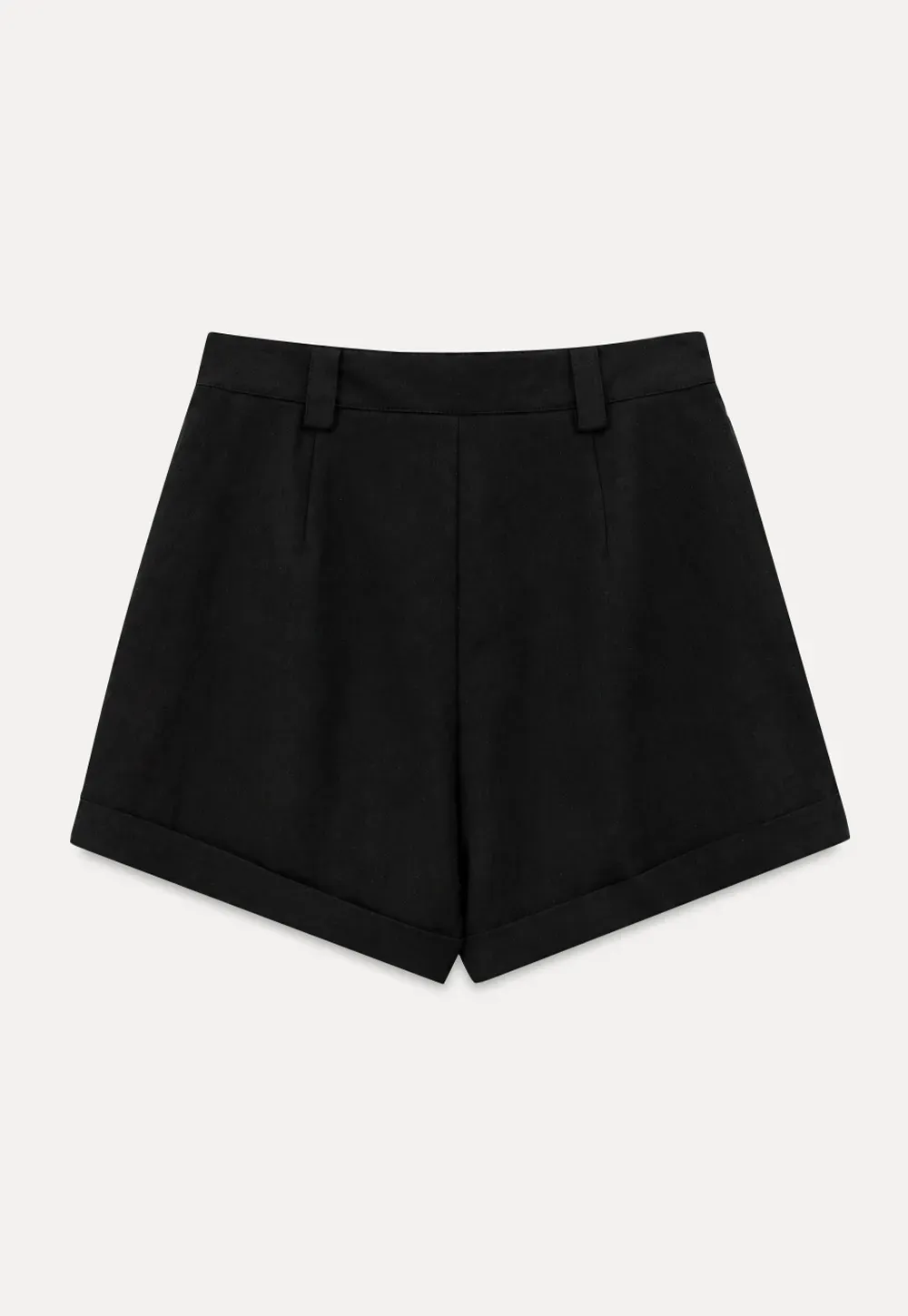 High Waist Drawstring Pleated Casual Shorts