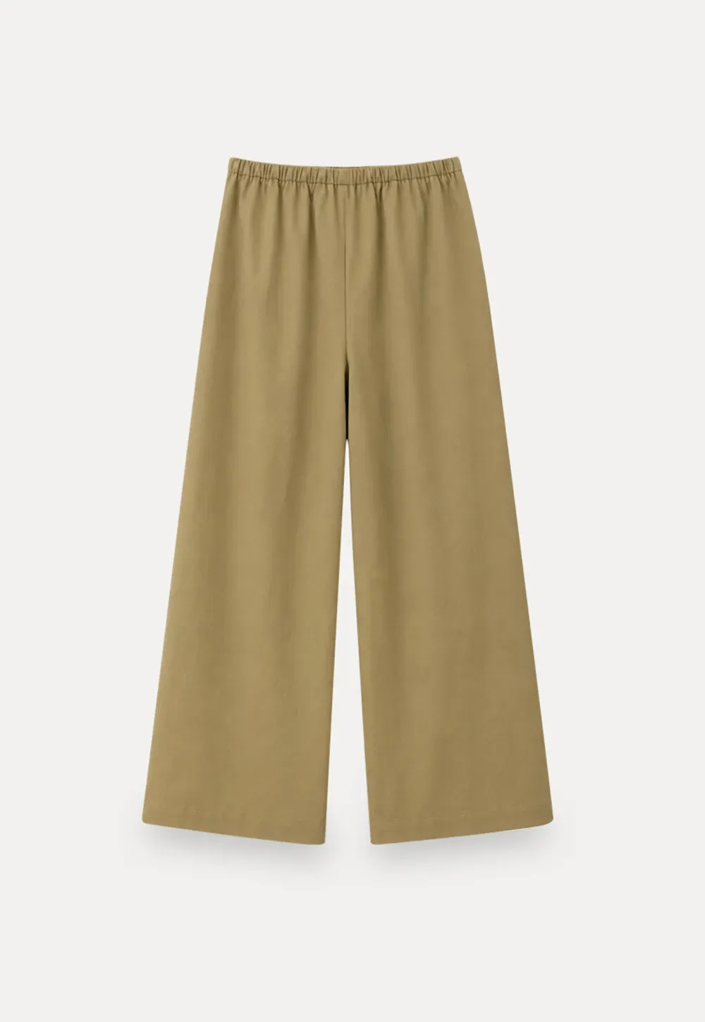 Pantalon décontracté à taille haute et jambes larges avec cordon de serrage