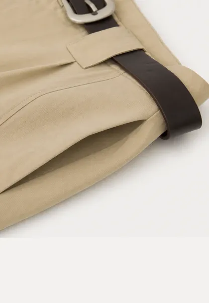 Pleated Wide Leg Casual Pants