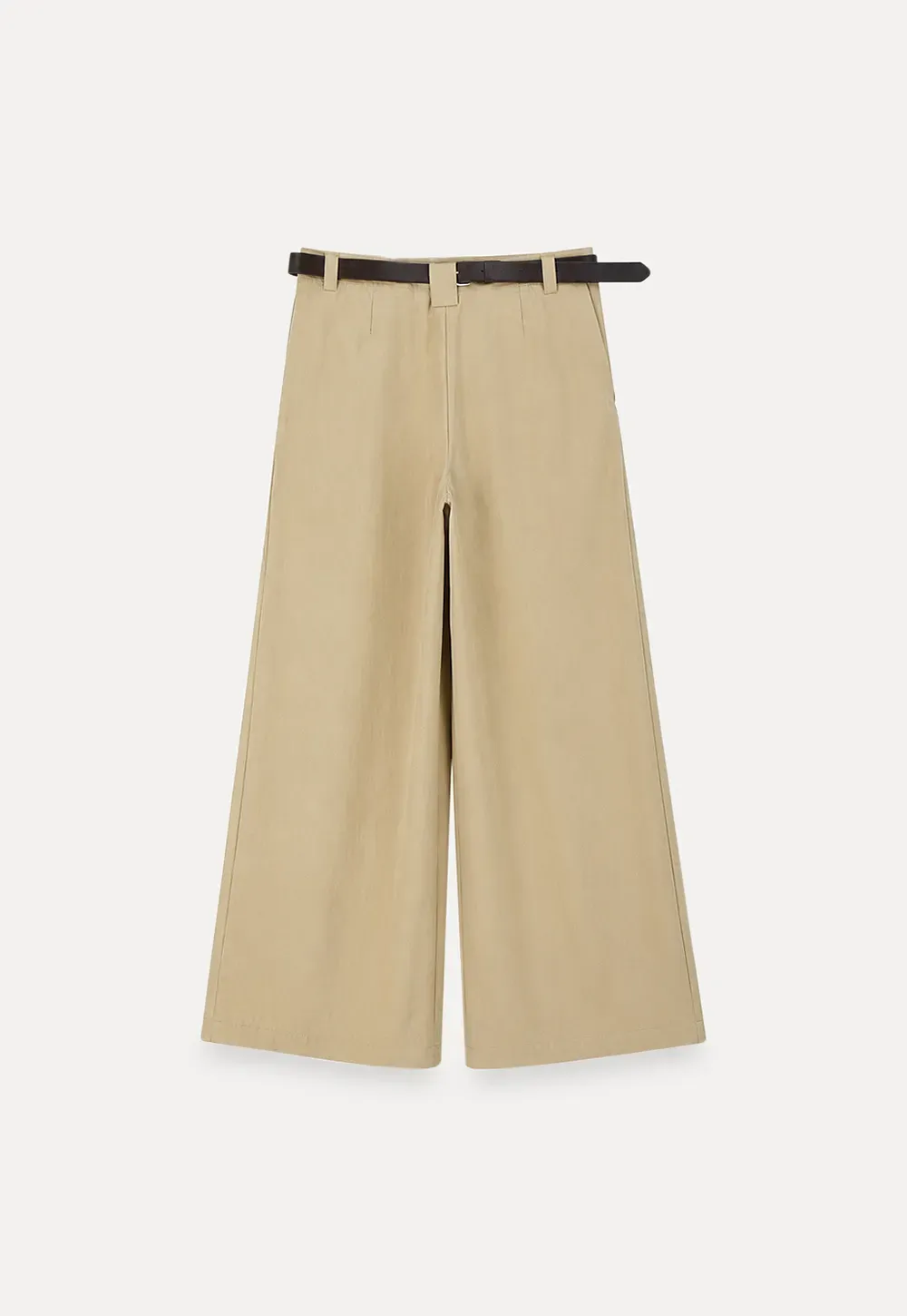 Pleated Wide Leg Casual Pants