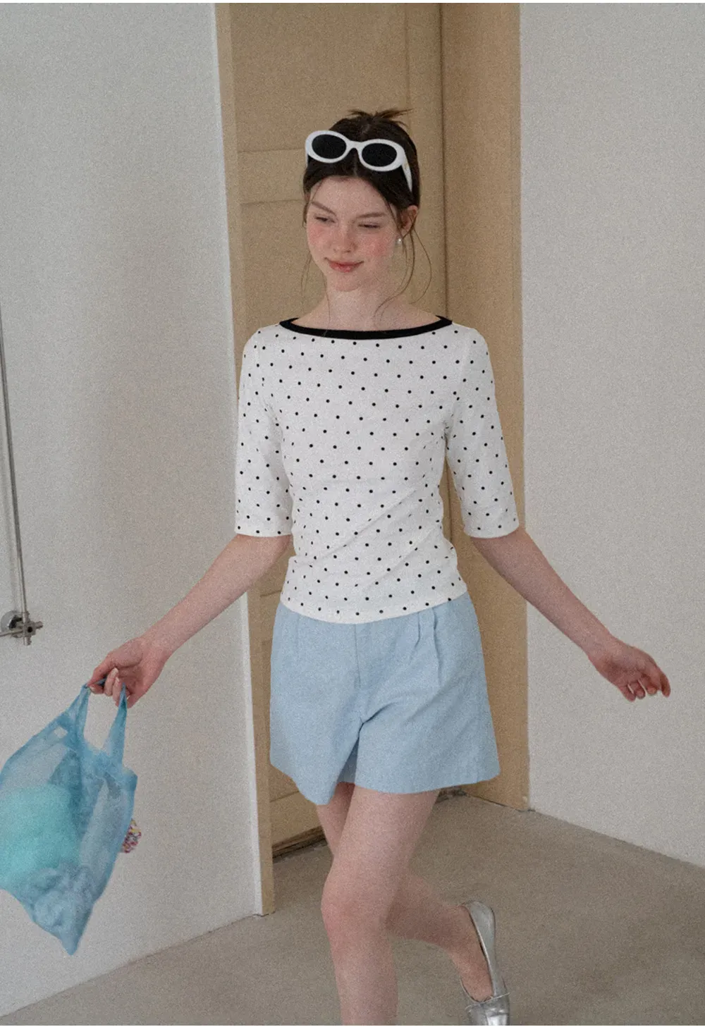 High Waist Pleated Tailored Shorts