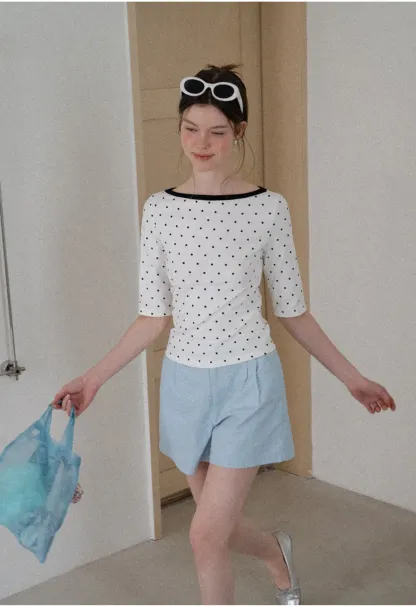 High Waist Pleated Tailored Shorts