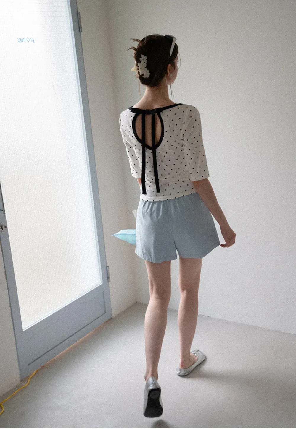 High Waist Pleated Tailored Shorts