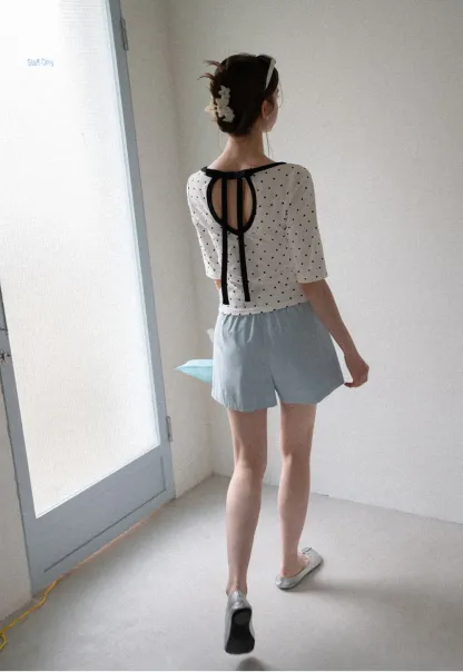 High Waist Pleated Tailored Shorts