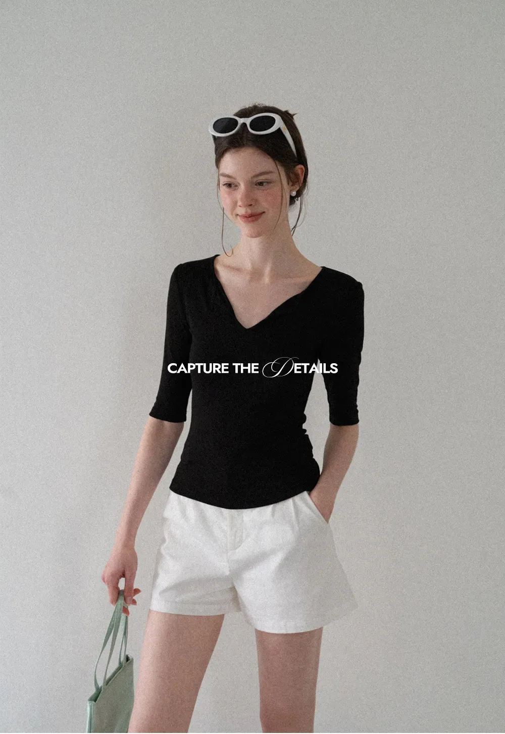 High Waist Pleated Tailored Shorts