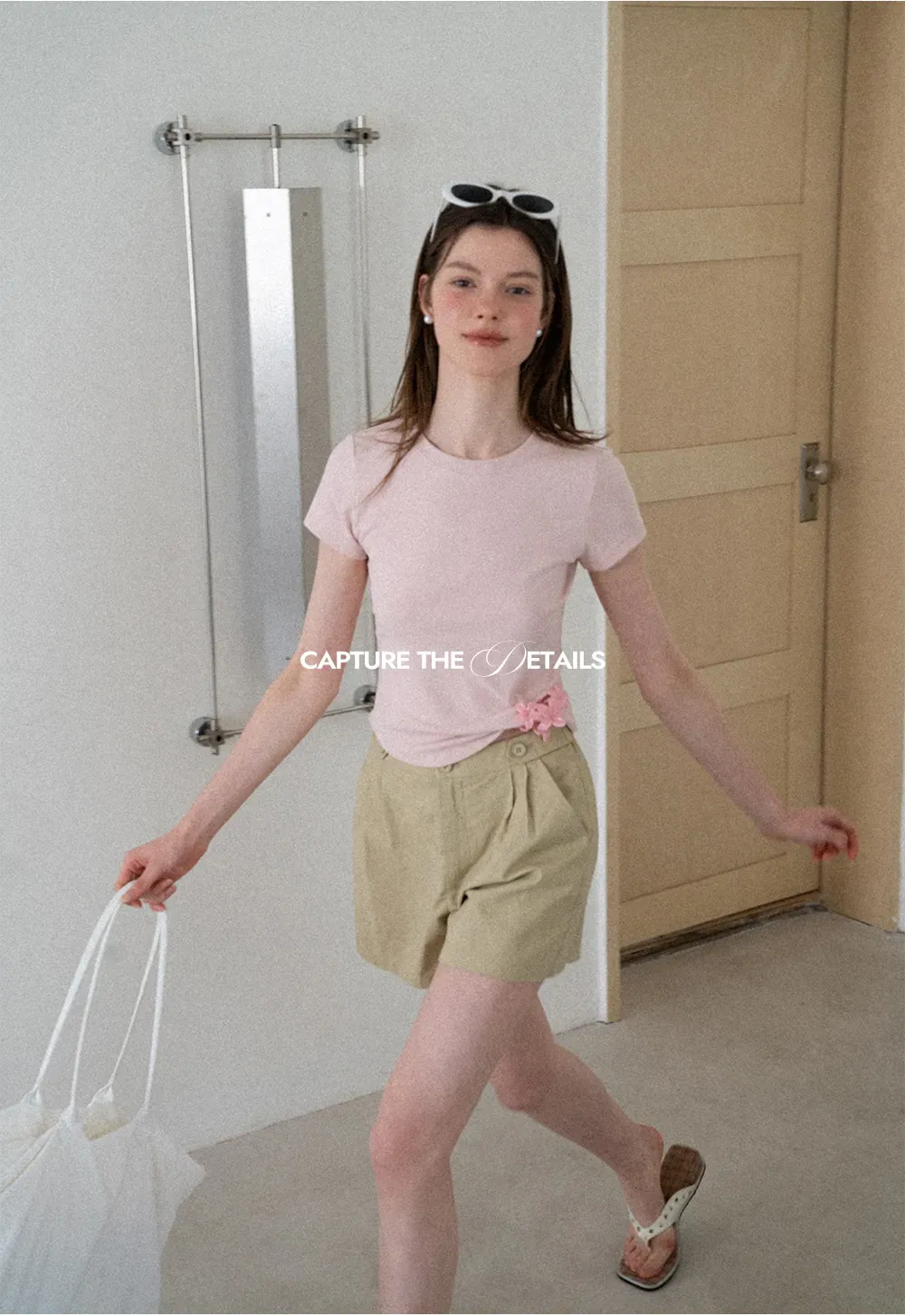 High Waist Pleated Tailored Shorts
