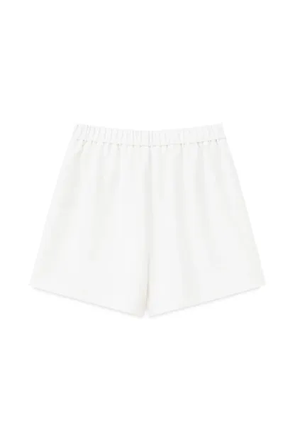 High Waist Pleated Tailored Shorts