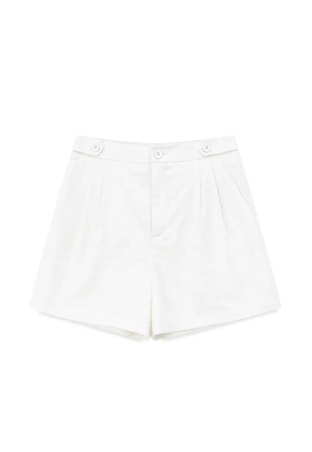 High Waist Pleated Tailored Shorts