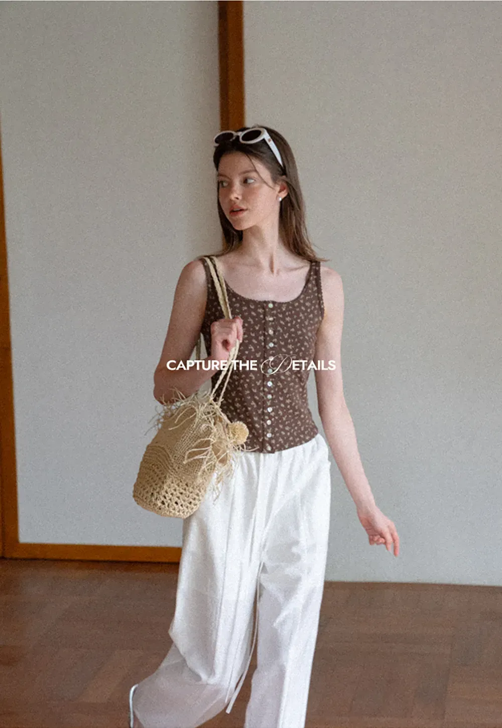 Wide Leg Drawstring Casual Pants