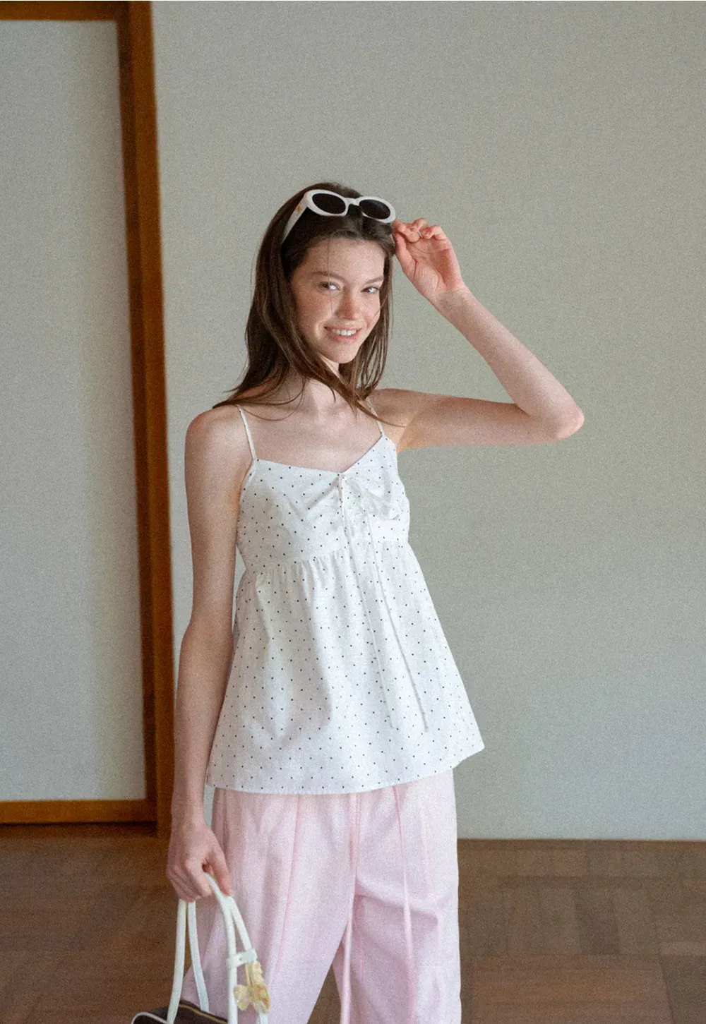 Wide Leg Drawstring Casual Pants