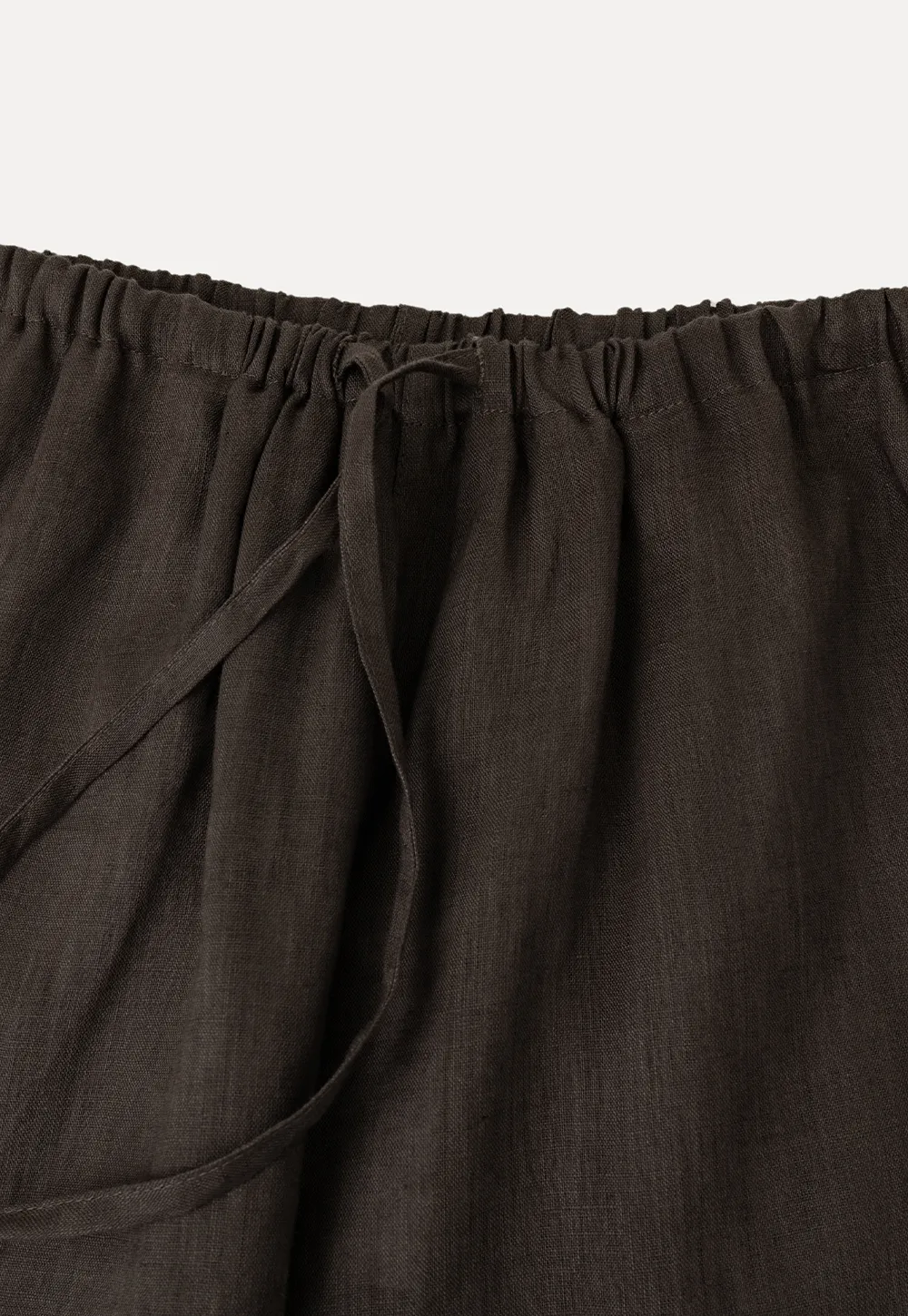 Drawstring Waist Wide Leg Casual Pants