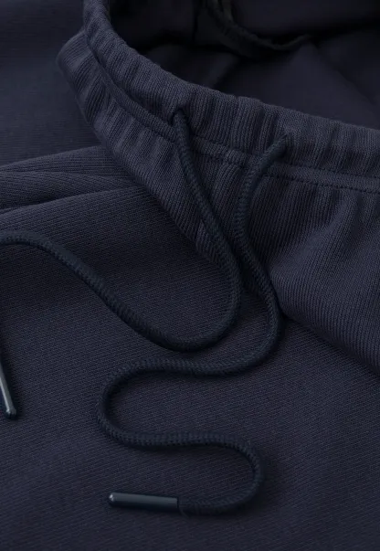 Freizeithose mit hohem Bund und Kordelzug, ausgestelltem Bein
