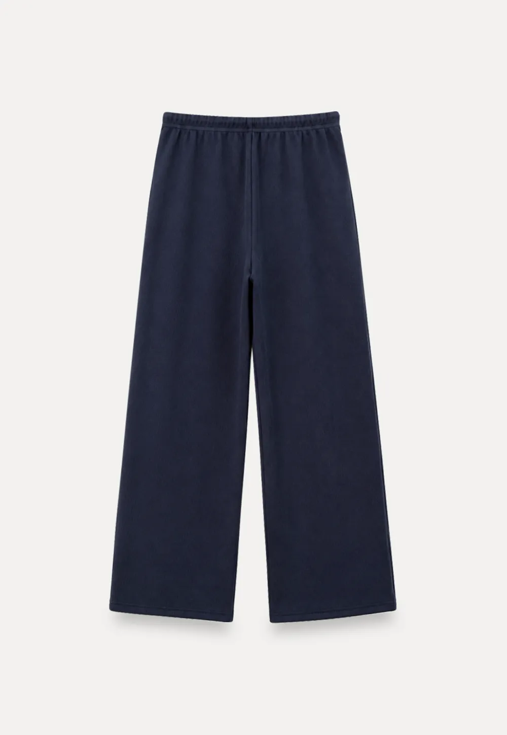 Freizeithose mit hohem Bund und Kordelzug, ausgestelltem Bein