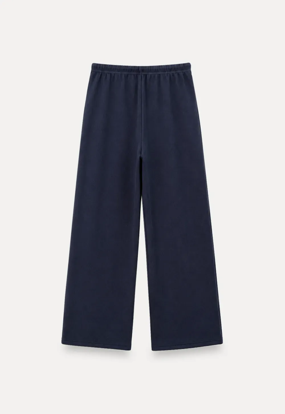 Freizeithose mit hohem Bund und Kordelzug, ausgestelltem Bein
